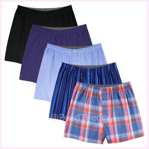 Classic Cotton Boxers with Button-Fly Closure OEKO-TEX Certified